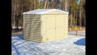 Duramax 8x6 DuraMate Outdoor Storage Shed Installation Video [upl. by Horsey365]