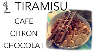 Tiramisu café citron décoration chocolat [upl. by Llahsram671]