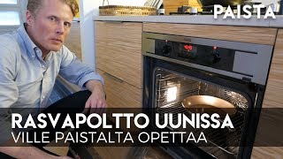 Hiiliteräspannun rasvapoltto uunissa [upl. by Laurianne]