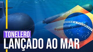 Lançado com sucesso Submarino Brasileiro o Tonelero S42 é lançado ao mar [upl. by Iramaj]