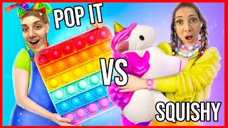 TikTok Pop it vs Squishy Takas Challenge Trading Fidget Toys Poo It Challenge  Dobişko Tv [upl. by Anoval]