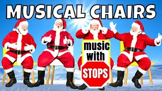 Christmas Musical Chairs Music with STOPS [upl. by Phillipe]