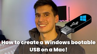 Creating a Windows bootable USB on a Mac Windows 10 or Windows 11 [upl. by Lichter]