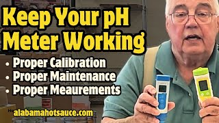 Using and Maintaining Your pH Meter alabamahotsauce hotsauce [upl. by Liagabba]