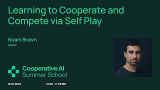 Learning to Cooperate and Compete via Self Play [upl. by Aluor]