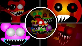 CURSED SUSSY SCHOOL GROUNDS 80 😈 Double REBORN  7 Mascot Horror Game ALL Bosses amp Jumpscares [upl. by Aser]