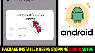 Package Installer Keeps Stopping Problem Solve  Package Installer Keeps Stopping Problem 2024 [upl. by Hales379]