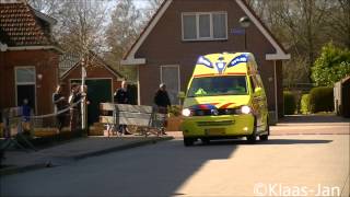 【NIEUWE】ambulance 02134 Oosterwolde met spoed naar Brandweer wedstrijden [upl. by Rutledge]