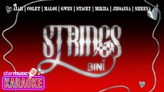 BINI  Strings Karaoke [upl. by Yadahs]