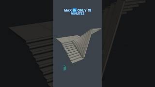 Parametric Stairs  3dsmax Short [upl. by Arema]