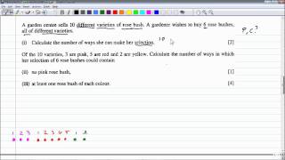 IGCSE Addtional Maths  Permutations and Combinations [upl. by Philbrook]