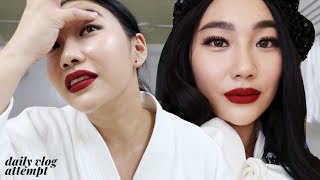 Get Ready With Me THE ULTIMATE RED LIP LOOK  Raiza Contawi [upl. by Birdt244]