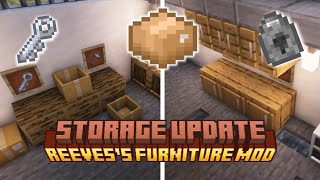 Discover the SECRET to ENHANCED STORAGE in Minecraft Furnitury Mod Update [upl. by Infeld865]