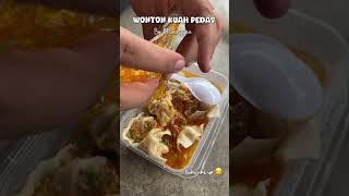 Wonton Kuah Pedas wontons wonton wontonsoup wontonrecipe wontonkuahpedas kuahpedas [upl. by Zetana]