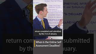 When is the online Self Assessment deadline shorts selfassessment selfassessmentdeadline [upl. by Risay]