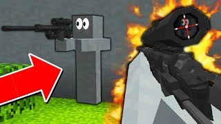 YOUTUBER MINECRAFT CAMO SNIPER TROLLING [upl. by Laamaj]