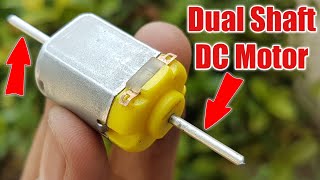 How To Make Dual Shaft DC Motor [upl. by Aihsei]