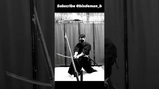 Katana cutting iaido style bamboo cutting iaido [upl. by Barcellona]