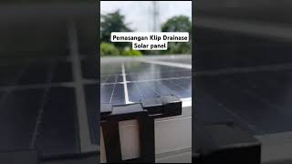 Pemasangan klip drainase solar paneljosss inihh [upl. by Ahsieket]