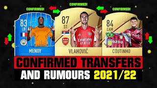 FIFA 22  NEW CONFIRMED TRANSFERS amp RUMOURS 🤪🔥 ft Vlahovic Coutinho Mendy etc [upl. by Tandy]