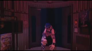 Fnaf Ballora Jumpscare And Voice Gold Bear Animations [upl. by Hanauq]