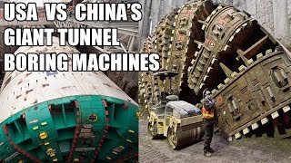 USA vs Chinas Giant Tunnel Boring Machines MEGASIZE Tunnel Boring Machines [upl. by Ythomit606]