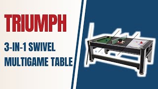 Triumph 3 in 1 Swivel Multigame Table [upl. by Dnomasor475]