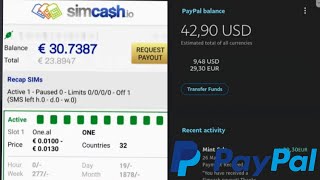 SimCashio  Sell Your Unused SMS  Payment Proof PayPal Bitcoin Dogecoin Ripple [upl. by Harbison859]