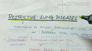 restrictive lung disease part1  pneumoconiosis  handwritten notes [upl. by Bunni]