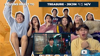 COUSINS REACT TO TREASURE  직진 JIKJIN MV [upl. by Oderfliw951]