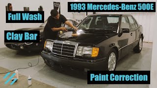 1993 MercedesBenz W124 500E Concours Restoration  Clay Bar amp Paint Correction [upl. by Ran]