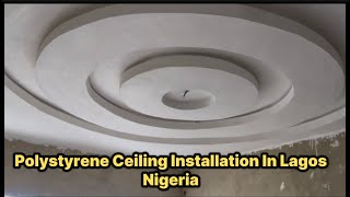 This Is Polystyrene Ceiling Board Which Is Almost The Same Look As POP Ceiling In Lagos Nigeria [upl. by Mercuri673]