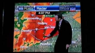 Severe weather coverage May 25 2011 WANE 22 [upl. by Mehalek]