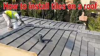 Installing a Tile Roof  this video explains step by step how to do it fix roofs stop water leaks [upl. by Jaye]