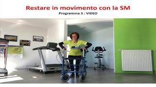 Esercizi di flessibilità e stabilità con il deambulatore  Restare in movimento con la SM [upl. by Haiel]