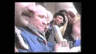 Timișoara 21 decembrie 1989 pe stradă și în balconul Operei [upl. by Yazbak]