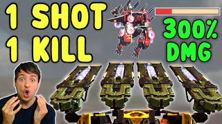 1 SHOT 1 KILL 💀 GAUSS BEHEMOTH 300 DAMAGE  War Robots Mk2 Gameplay WR [upl. by Sivartal]