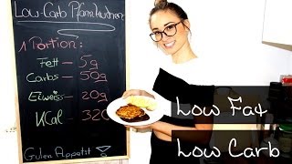 Low Carb Rezept  Pfannkuchen  Gesundes Frühstück  Snack  Abnehmen  Schlank  Fettabbau [upl. by Kosiur953]