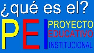 Qué es el PEI [upl. by Pronty]