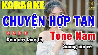 Karaoke Chuyện Hợp Tan Tone Nam Nhạc Sống  Trọng Hiếu [upl. by Anitram]