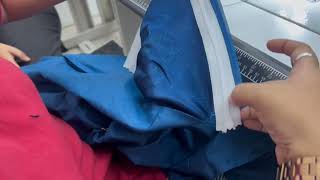 Flared skirt making with pattern and stitching [upl. by Petersen461]