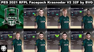 PES 2021 RFPL Facepack Krasnodar V2 32F by BVG [upl. by Kaliope437]