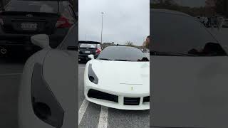 White Ferrari at caffeine and octane 2024carevent ￼ [upl. by Earley]