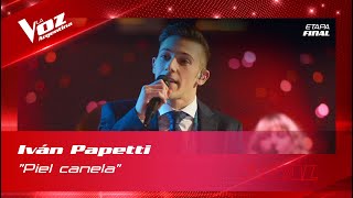 Iván Papetti  “Piel canela”  Final  La Voz Argentina 2022 [upl. by Nawram]