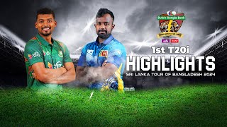 Bangladesh vs Sri Lanka Highlights  1st T20i  Sri Lanka tour of Bangladesh 2024 [upl. by Liban]