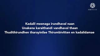 Mannipaaya song lyrics song by ARRahman and Shreya Ghoshal [upl. by Nedry]