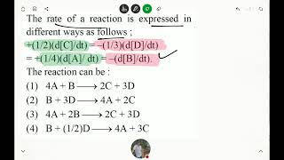 Chemistry Kinetics DPP 1 [upl. by Bourgeois]