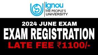 IGNOU EXAM REGISTRATION  Last date to Apply Online for TEE June 2024 is 25th May 2024 [upl. by Nalym]