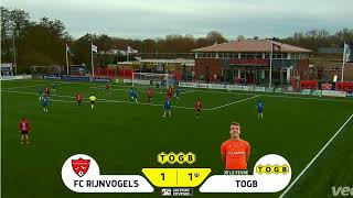 23 november 2024 FC Rijnvogels  TOGB 12 Goals Le Fevre en L Zwarteveld [upl. by Ayotnahs]