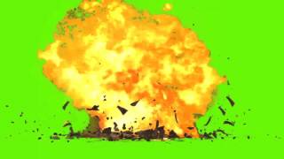 Explosion Green Screen Effect by Fatih Arıcı [upl. by Alhsa160]